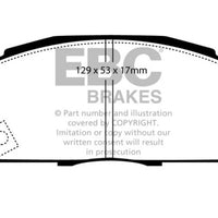 EBC 92-94 Acura Integra 1.7 Vtec Yellowstuff Front Brake Pads - Brakes Rotors &