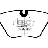 EBC 92-95 BMW M3 3.0 (E36) Redstuff Front Brake Pads - Brakes Rotors &