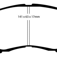 EBC 92-96 Lexus ES300 3.0 Redstuff Front Brake Pads - Brakes Rotors &