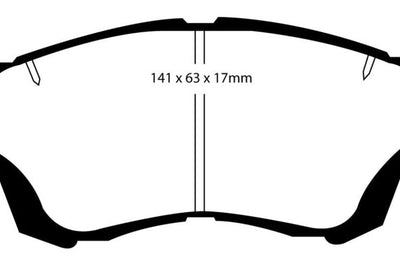 EBC 92-96 Lexus ES300 3.0 Yellowstuff Front Brake Pads - Brakes Rotors &