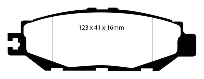 EBC 93-94 Lexus LS400 4.0 Yellowstuff Rear Brake Pads - Brakes Rotors &