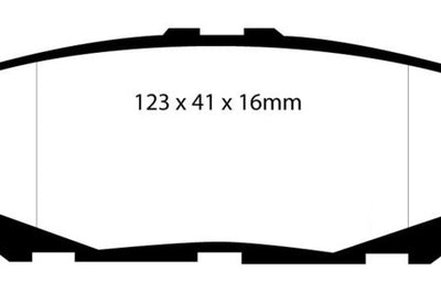 EBC 93-94 Lexus LS400 4.0 Yellowstuff Rear Brake Pads - Brakes Rotors &