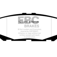 EBC 93-94 Lexus LS400 4.0 Yellowstuff Rear Brake Pads - Brakes Rotors &