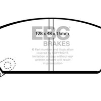 EBC 93-95 Honda Civic Coupe 1.5 DX Yellowstuff Front Brake Pads - Brakes Rotors &