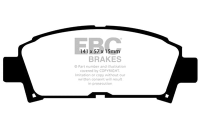 EBC 93-95 Toyota MR2 2.0 Turbo Redstuff Front Brake Pads - Brakes Rotors &
