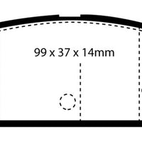 EBC 93-96 Eagle Summit 1.5 Redstuff Rear Brake Pads - Brakes Rotors &