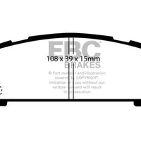 EBC 93-96 Subaru Impreza 1.8 Yellowstuff Rear Brake Pads - Brakes Rotors &