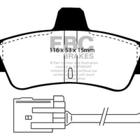 EBC 95-00 Ford Contour 2.0 Yellowstuff Rear Brake Pads - Brakes Rotors &