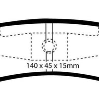 EBC 95-01 Ford Explorer 4.0 2WD Yellowstuff Rear Brake Pads - Brakes Rotors &