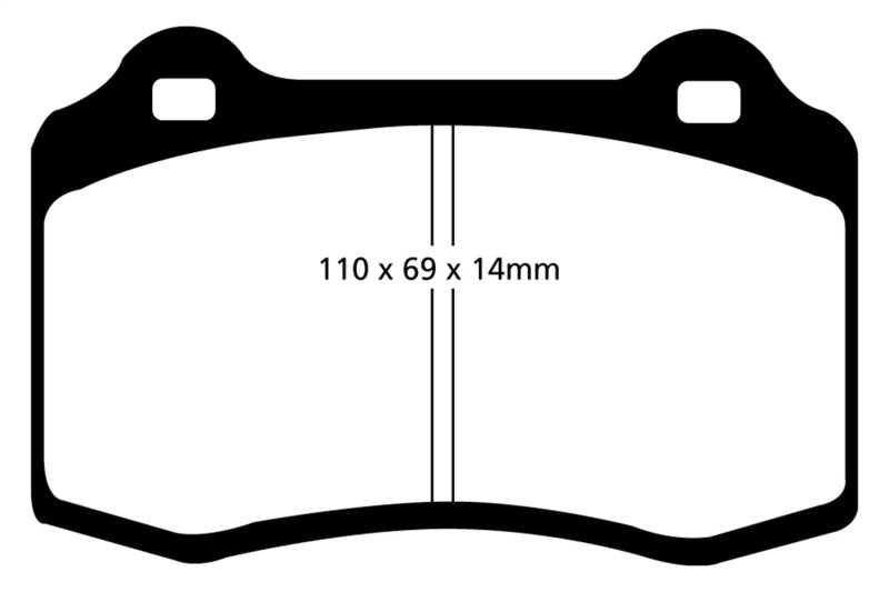 EBC 96-00 Lotus Esprit Turbo 2.0 GT3 Bluestuff Front Brake Pads - Brakes Rotors &