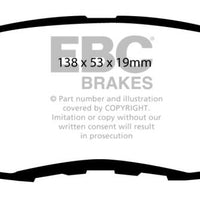 EBC 97 Acura CL 2.2 Yellowstuff Front Brake Pads - Brakes Rotors &