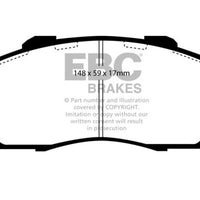 EBC 97 Acura CL 3.0 Redstuff Front Brake Pads - Brakes Rotors &