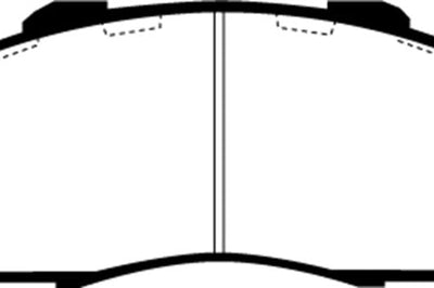 EBC 97 Acura CL 3.0 Yellowstuff Front Brake Pads - Brakes Rotors &