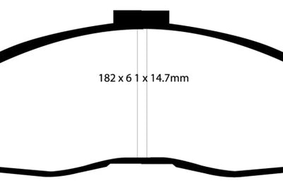 EBC 98-02 Chevrolet Camaro (4th Gen) 3.8 Bluestuff Front Brake Pads - Brakes Rotors &