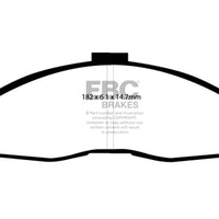 EBC 98-02 Chevrolet Camaro (4th Gen) 3.8 Yellowstuff Front Brake Pads - Brakes Rotors &