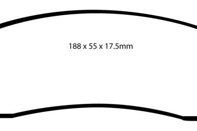 EBC 98-02 Dodge B150 B1500 Cargo 1500 Van 1/2 Ton Yellowstuff Front Brake Pads - Brakes Rotors &