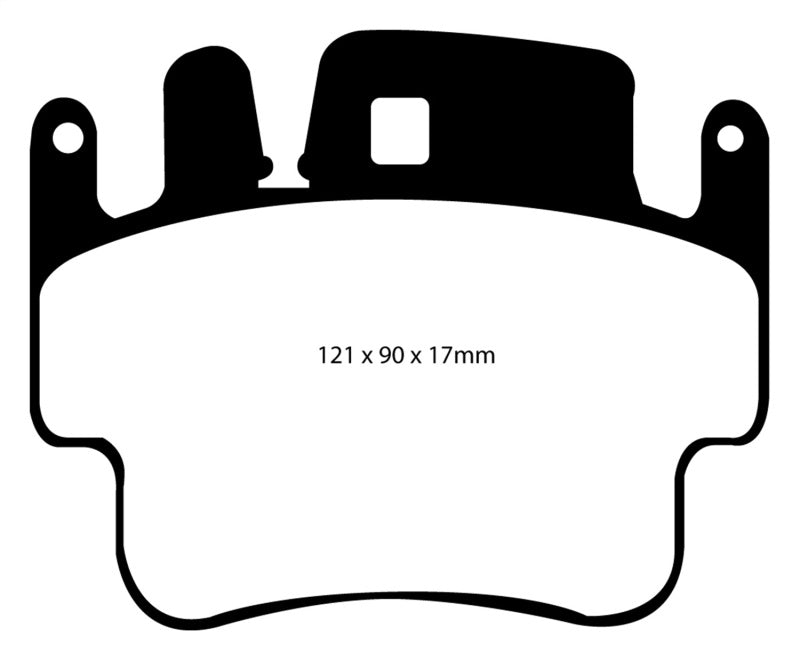 EBC 98-05 Porsche 911 (996) (Cast Iron Rotor only) 3.4 Carrera 2 Yellowstuff Front Brake Pads - Brakes Rotors &