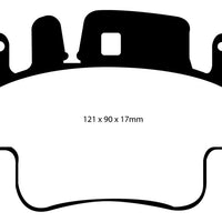 EBC 98-05 Porsche 911 (996) (Cast Iron Rotor only) 3.4 Carrera 2 Yellowstuff Front Brake Pads - Brakes Rotors &