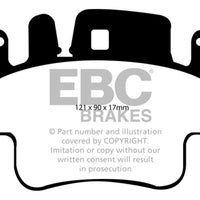 EBC 98-05 Porsche 911 (996) (Cast Iron Rotor only) 3.4 Carrera 2 Yellowstuff Front Brake Pads - Brakes Rotors &