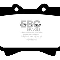 EBC 98-07 Lexus LX470 4.7 Yellowstuff Front Brake Pads - Brakes Rotors &