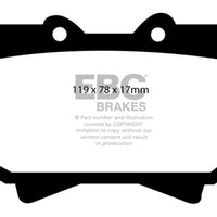 EBC 98-07 Lexus LX470 4.7 Yellowstuff Front Brake Pads - Brakes Rotors &