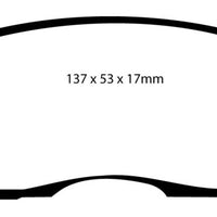 EBC 99-01 Infiniti G20 2.0 Yellowstuff Front Brake Pads - Brakes Rotors &
