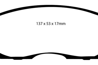EBC 99-01 Infiniti G20 2.0 Yellowstuff Front Brake Pads - Brakes Rotors &