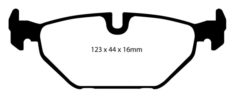 EBC 99-01 Saab 9-5 2.3 Turbo (Aero) Yellowstuff Rear Brake Pads - Brakes Rotors &