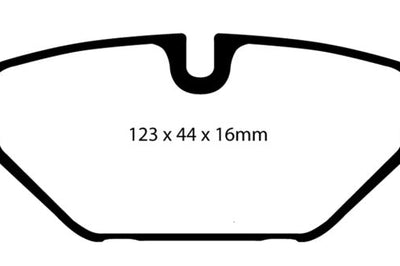 EBC 99-01 Saab 9-5 2.3 Turbo (Aero) Yellowstuff Rear Brake Pads - Brakes Rotors &