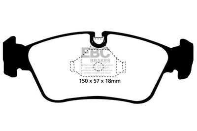 EBC 99-02 BMW Z3 2.5 Yellowstuff Front Brake Pads - Brakes Rotors &