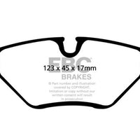 EBC 99-02 BMW Z3 2.5 Yellowstuff Rear Brake Pads - Brakes Rotors &