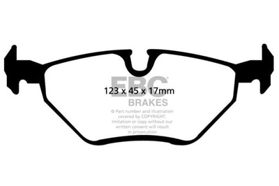 EBC 99-02 BMW Z3 2.5 Yellowstuff Rear Brake Pads - Brakes Rotors &