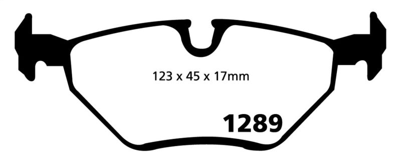 EBC 99-02 BMW Z3 2.5 Yellowstuff Rear Brake Pads - Brakes Rotors &