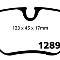 EBC 99-02 BMW Z3 2.5 Yellowstuff Rear Brake Pads - Brakes Rotors &