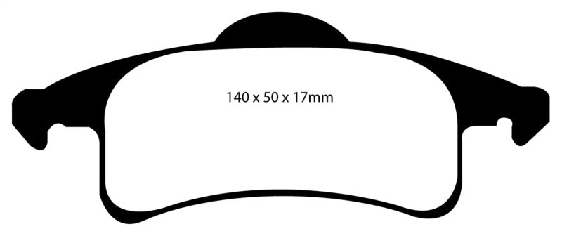 EBC 99-02 Jeep Grand Cherokee 4.0 (ATE) Yellowstuff Rear Brake Pads - Brakes Rotors &