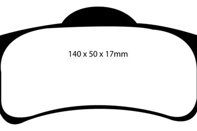 EBC 99-02 Jeep Grand Cherokee 4.0 (ATE) Yellowstuff Rear Brake Pads - Brakes Rotors &