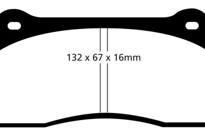 EBC 99-03 Aston Martin DB7 5.9 Orangestuff Front Brake Pads - Brakes Rotors &
