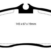 EBC 99-03 Land Rover Discovery (Series 2) 4.0 Greenstuff Front Brake Pads - Brakes Rotors &