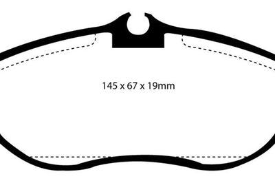 EBC 99-03 Land Rover Discovery (Series 2) 4.0 Greenstuff Front Brake Pads - Brakes Rotors &