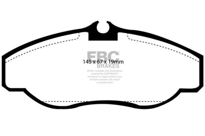 EBC 99-03 Land Rover Discovery (Series 2) 4.0 Greenstuff Front Brake Pads - Brakes Rotors &