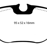 EBC 99-03 Land Rover Discovery (Series 2) 4.0 Greenstuff Rear Brake Pads - Brakes Rotors &