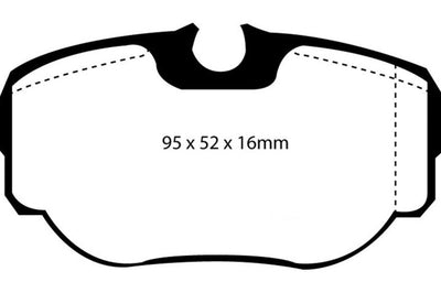 EBC 99-03 Land Rover Discovery (Series 2) 4.0 Greenstuff Rear Brake Pads - Brakes Rotors &