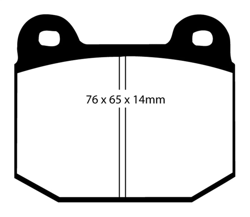 EBC 99-03 Mitsubishi Lancer Evolution 2.0 Turbo Yellowstuff Rear Brake Pads - Brakes Rotors &