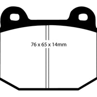 EBC 99-03 Mitsubishi Lancer Evolution 2.0 Turbo Yellowstuff Rear Brake Pads - Brakes Rotors &