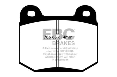 EBC 99-03 Mitsubishi Lancer Evolution 2.0 Turbo Yellowstuff Rear Brake Pads - Brakes Rotors &