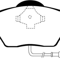 EBC 99-06 Audi TT 1.8 Turbo Yellowstuff Front Brake Pads - Brakes Rotors &