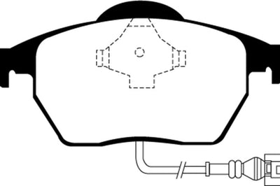 EBC 99-06 Audi TT 1.8 Turbo Yellowstuff Front Brake Pads - Brakes Rotors &