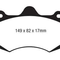 EBC AP Racing Caliper CP7040 Yellowstuff Brake Pads - Brakes Rotors &