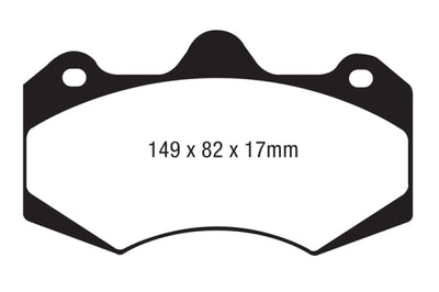 EBC AP Racing Caliper CP7040 Yellowstuff Brake Pads - Brakes Rotors &