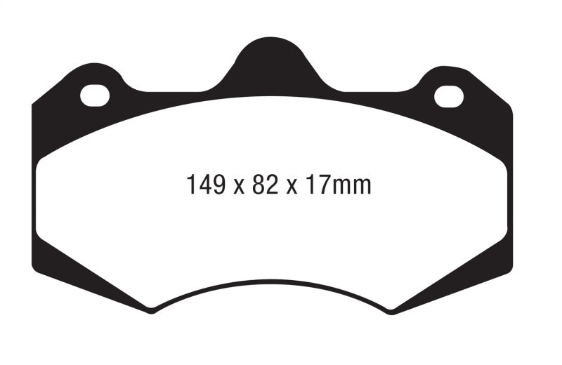 EBC AP Racing Caliper CP7040 Yellowstuff Brake Pads - Brakes Rotors &